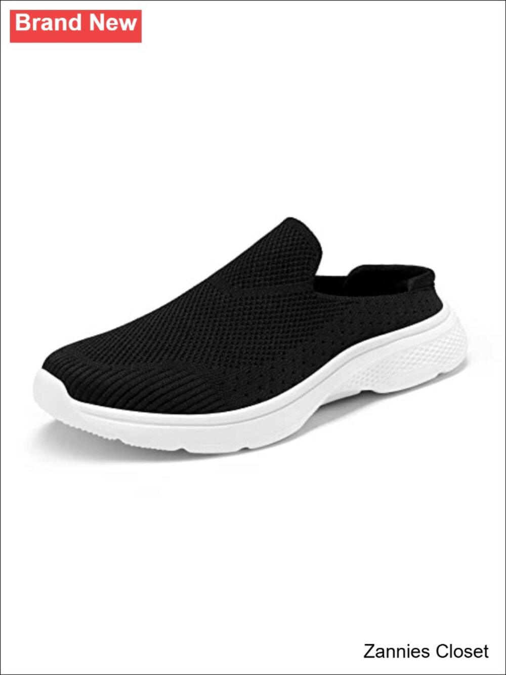 ✨ DREAM PAIRS Women's Slip On Lightweight Mules Sneakers Comfortable Breathable